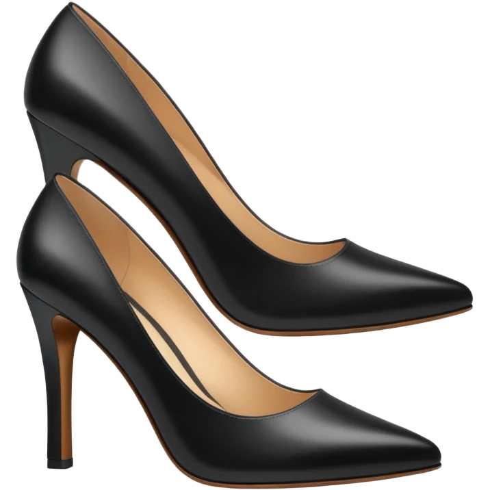 Black office pumps emoji