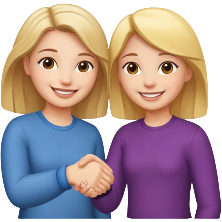 tho girls handshake emoji