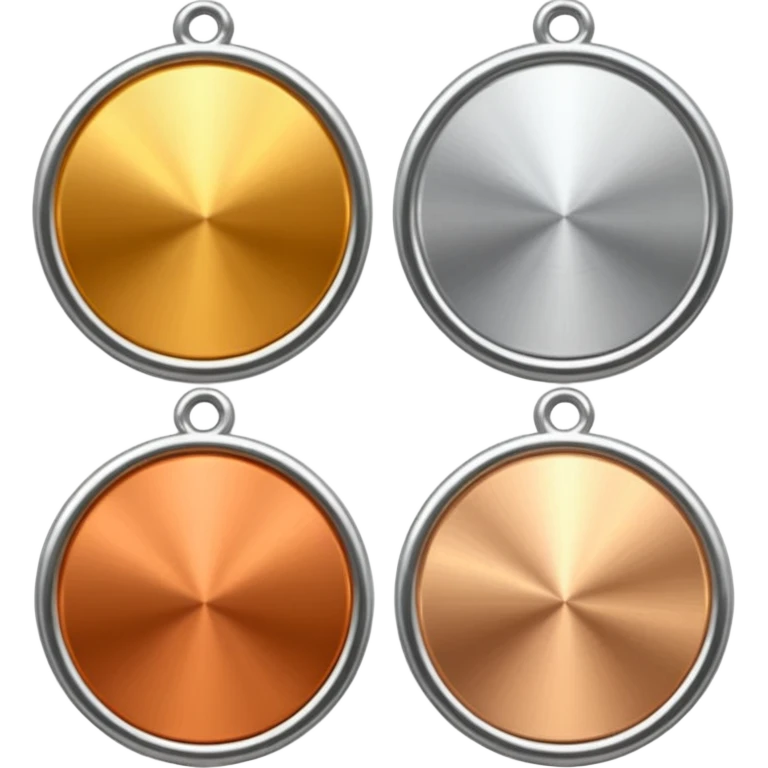 gold, silver and bronze medal emoji