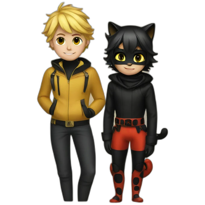 ladybug and chat noir emoji
