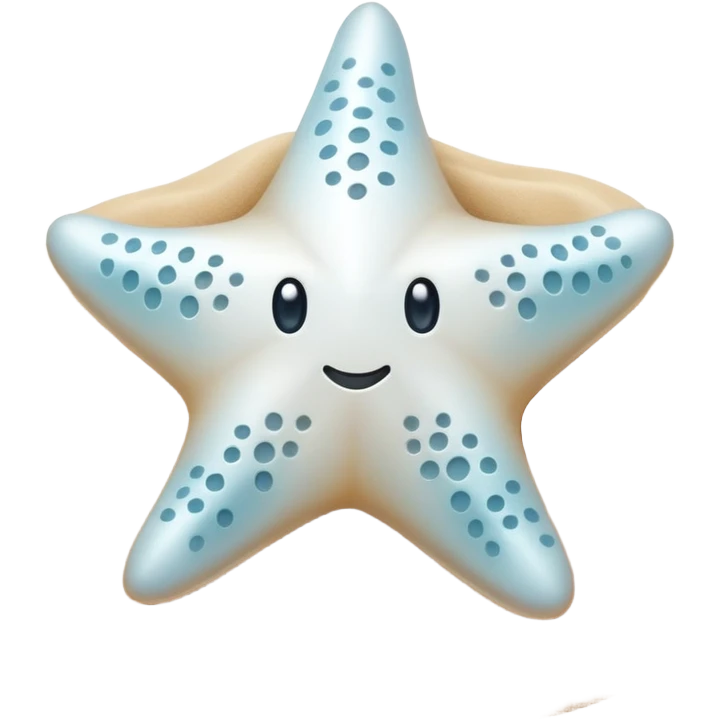 Estrella de mar blanca emoji
