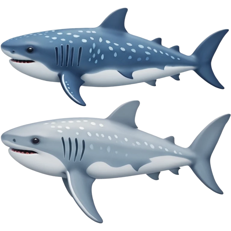 Whale Shark And Beluga Whale emoji