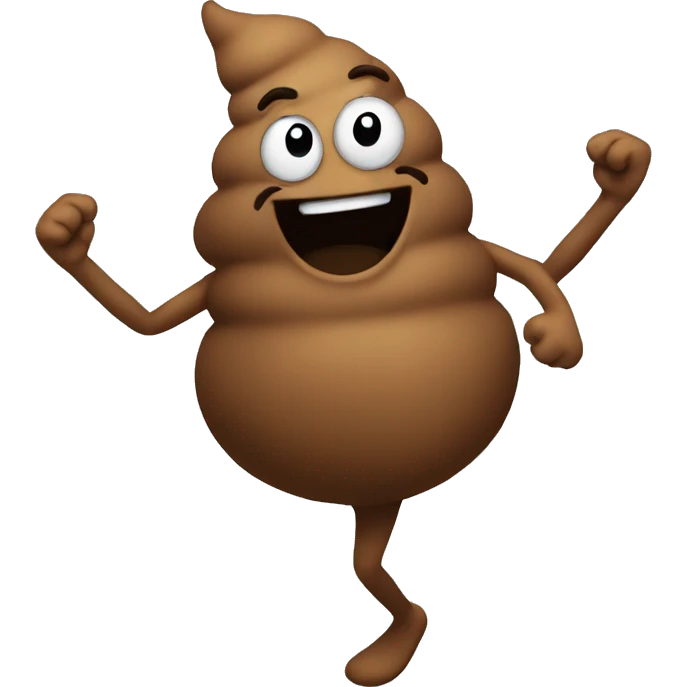 Poop emoji dancing emoji