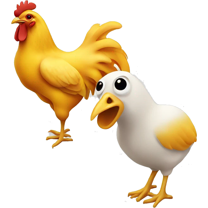 Chicken and cheese  emoji