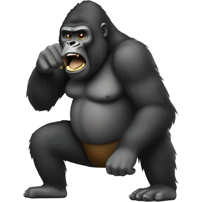 farting gorilla  emoji