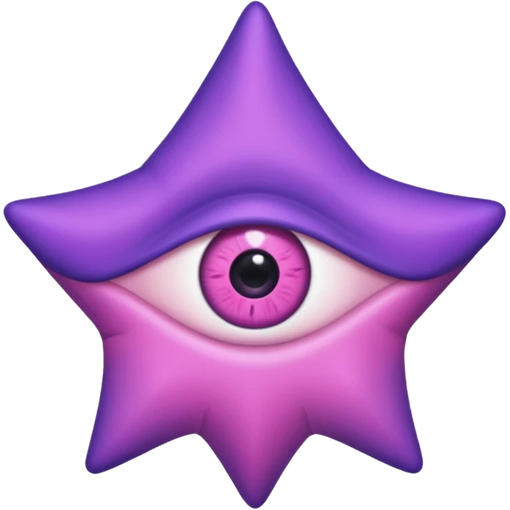 starro pink and purple with one eye emoji