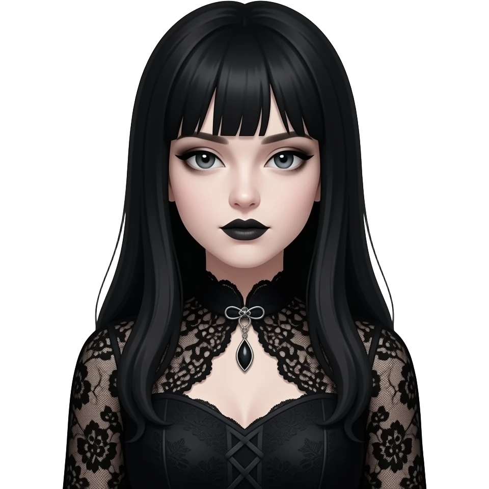 gothic girl emoji
