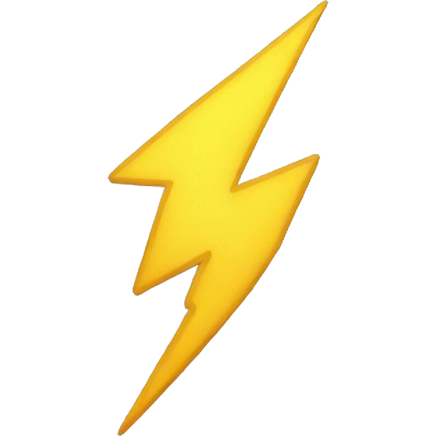 lightning bolt emoji