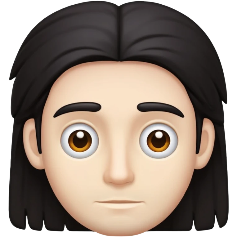 character with only three dark hairs on his head emoji