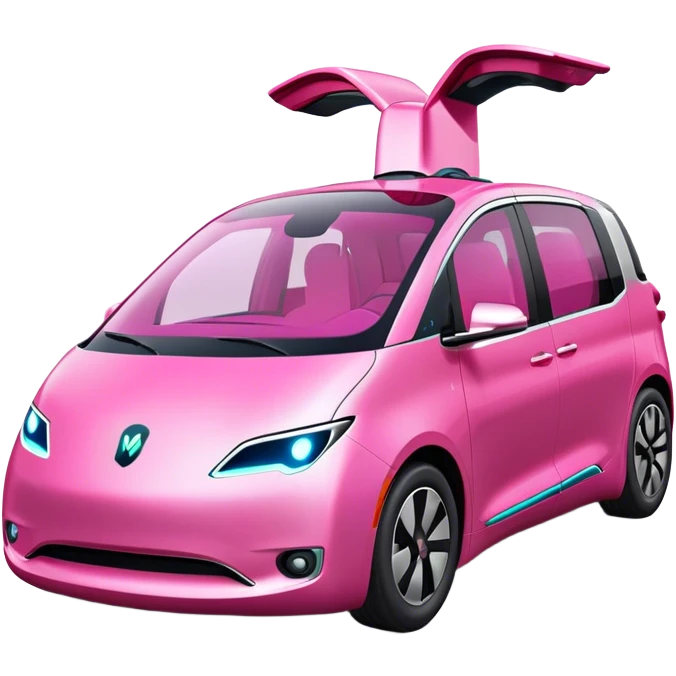 intense pink waymo car emoji