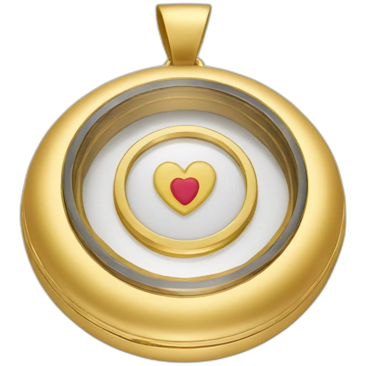 gold locket emoji