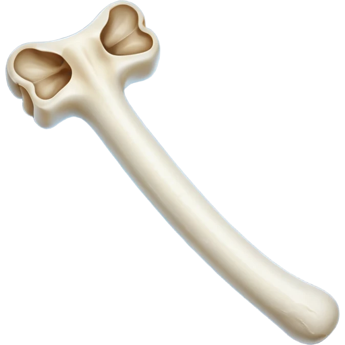 singular long anatomically-correct bone emoji
