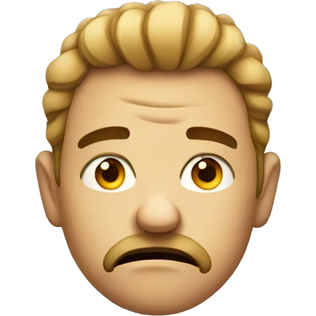 Glaring face emoji