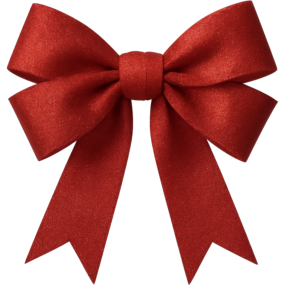 Christmas bow , remove background emoji