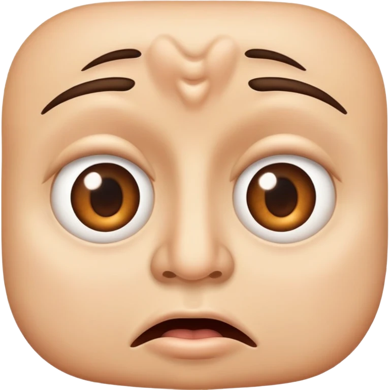 Eyes and mouth and nose in the face and fart emoji