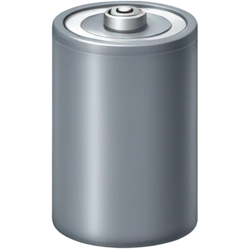 Gray battery  emoji