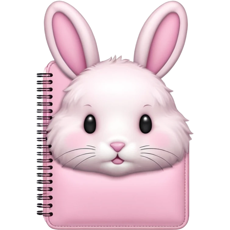 Create bunny planner notebook cute pink emoji
