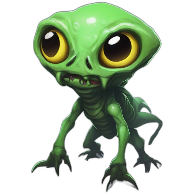 alien creature scifi roguelike rpg style inspired by slay the spire digital art emoji