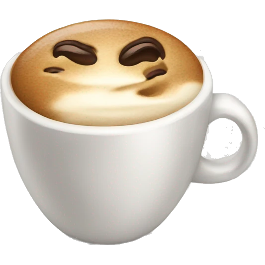 coffee with cream emoji