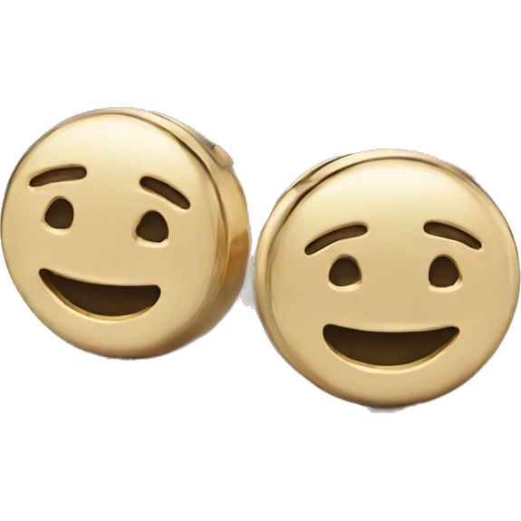 Earrings gold emoji