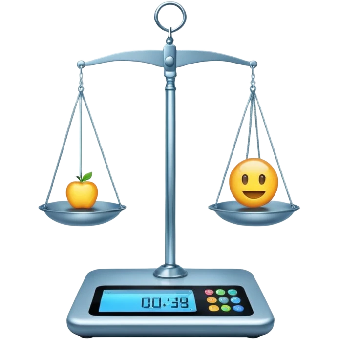 The internet 🌐  on a weighing scale emoji