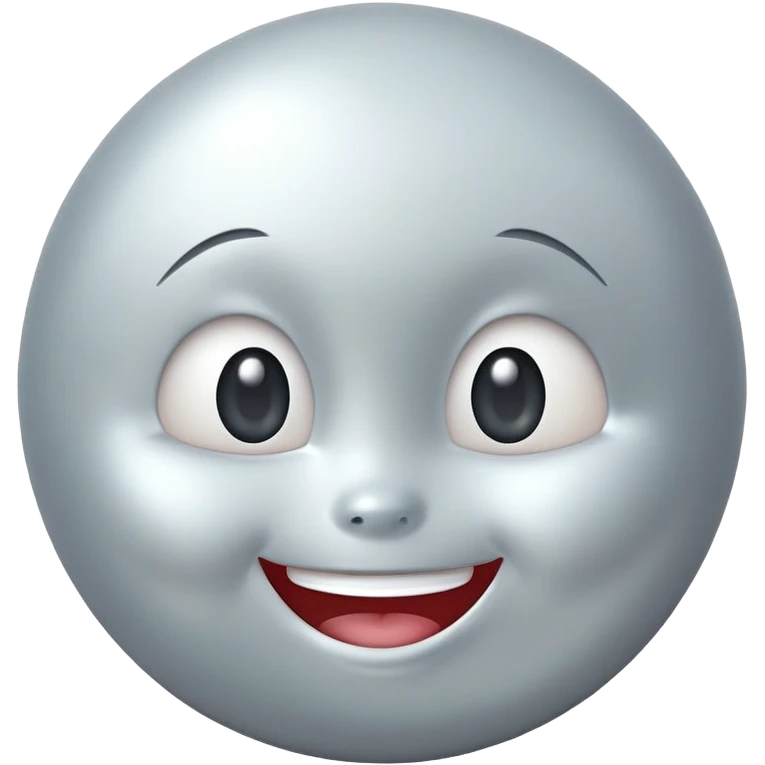 Pearl with happy face emoji