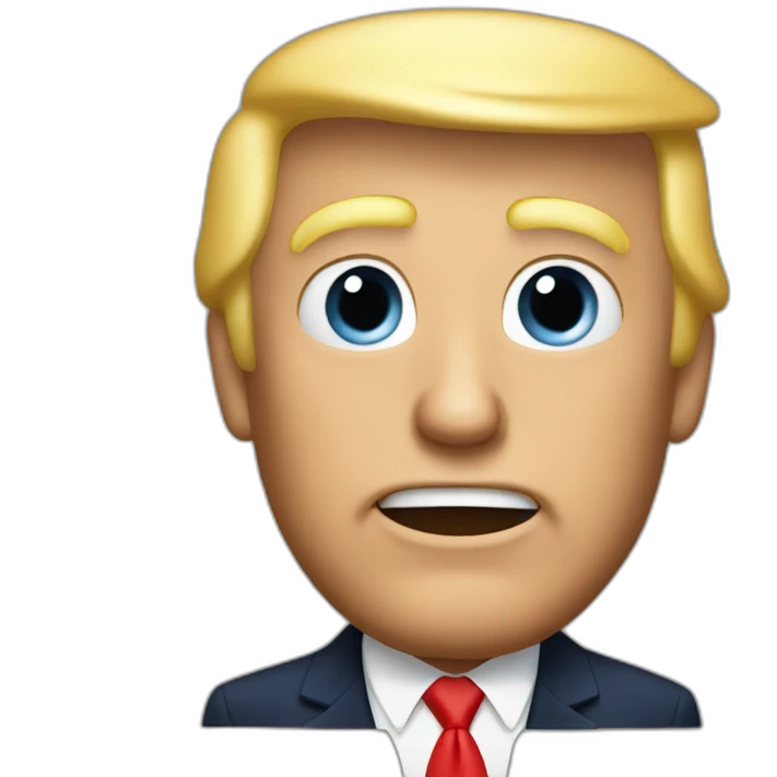 Trump qui rit emoji