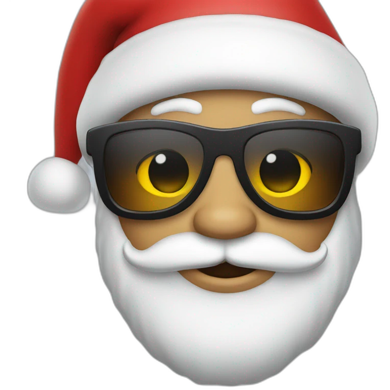 Santa Claus wearing shades emoji