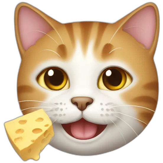 Cat with chesse emoji