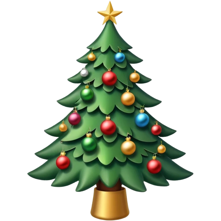 A Christmas tree  emoji