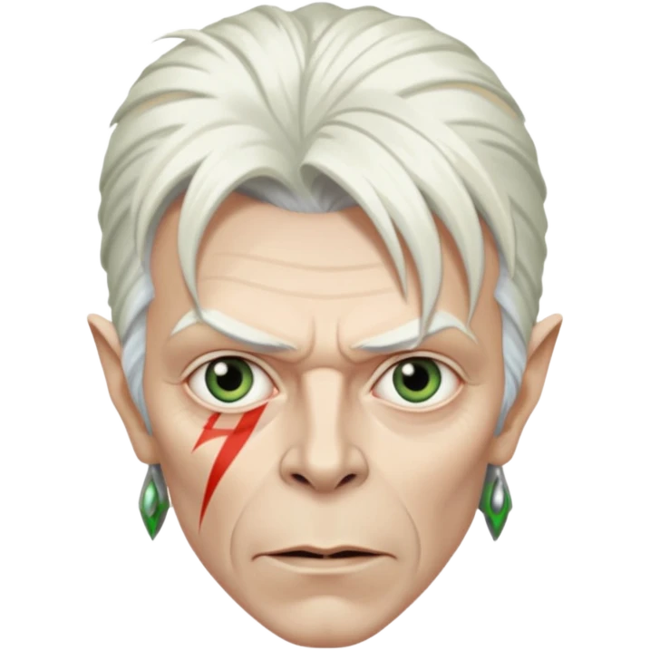 David bowie as the goblin king white hair emoji