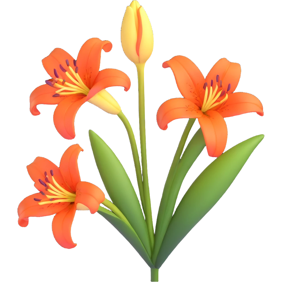 lily flower emoji