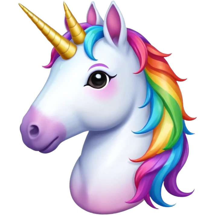 Colorful unicorn  emoji