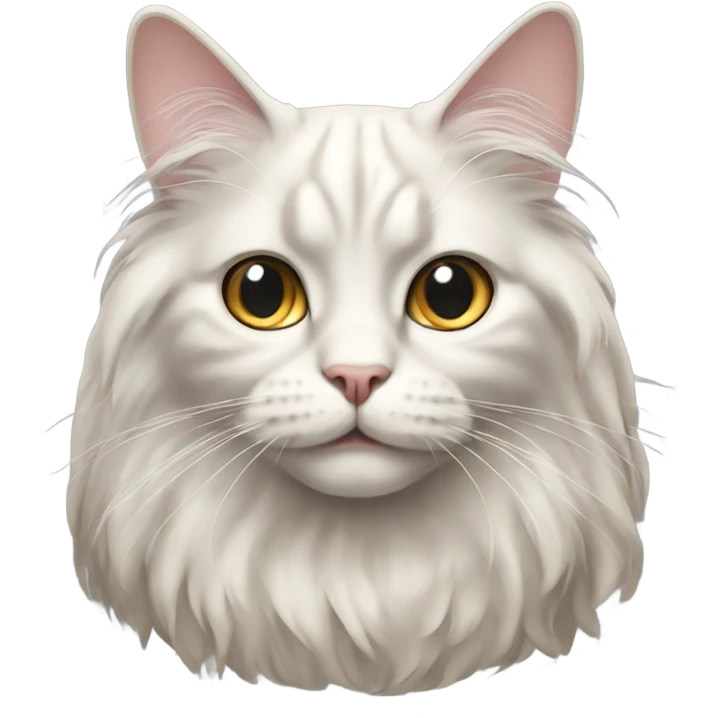 fold-eared long-haired cat emoji