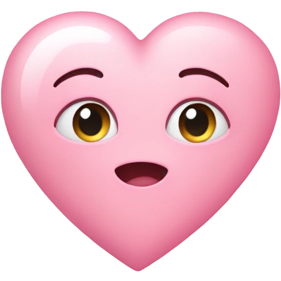 Baby pink heart with starts emoji
