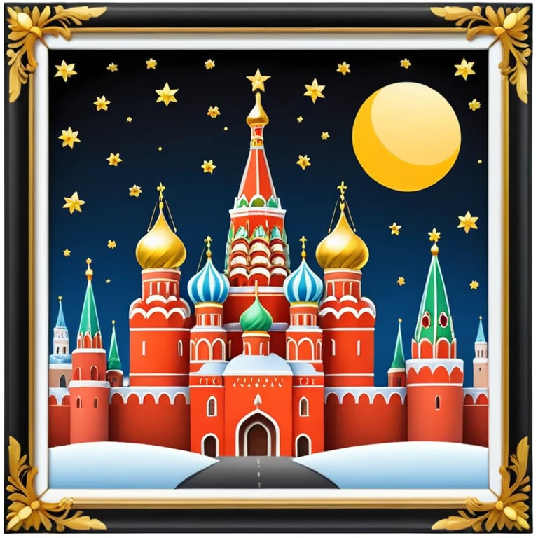 kremlin. moscow. New Year. aesthetic  emoji