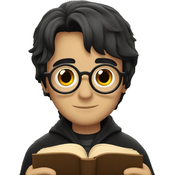 Harry Potter reading emoji