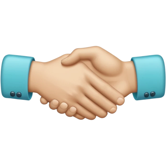 make it the exact hex color of A8F2F9, the handshake emoji. make it both look like an actual hand with 5 fingers emoji