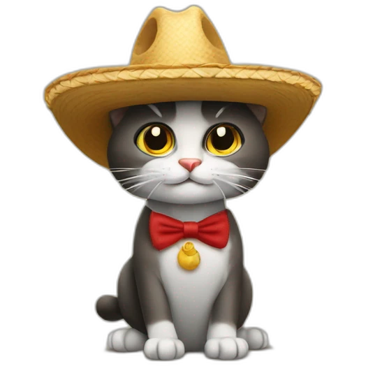 Benito de Don Gato con sombrero emoji