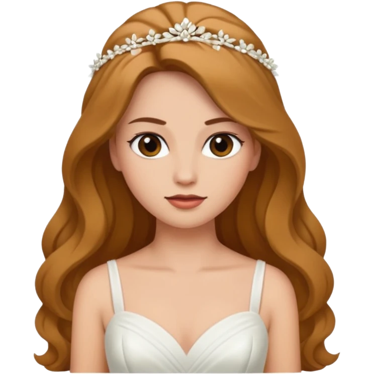 Bride with hair down emoji