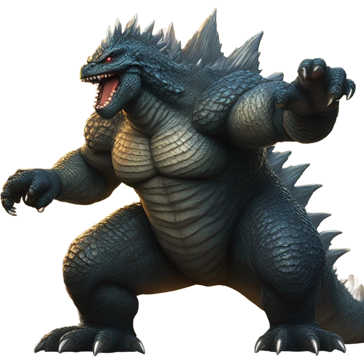 Godzilla fart lazer emoji