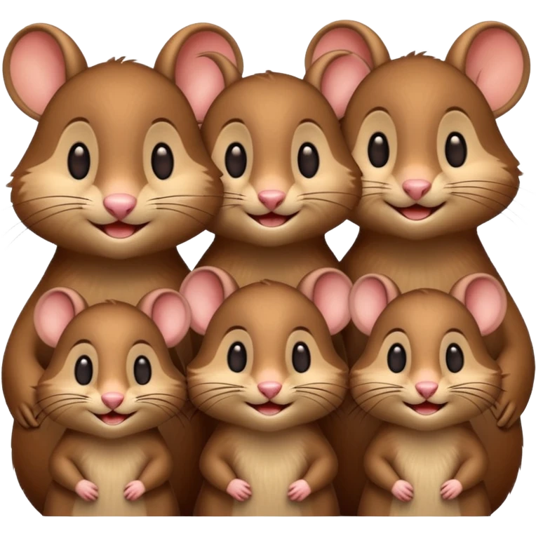 Rodent family emoji