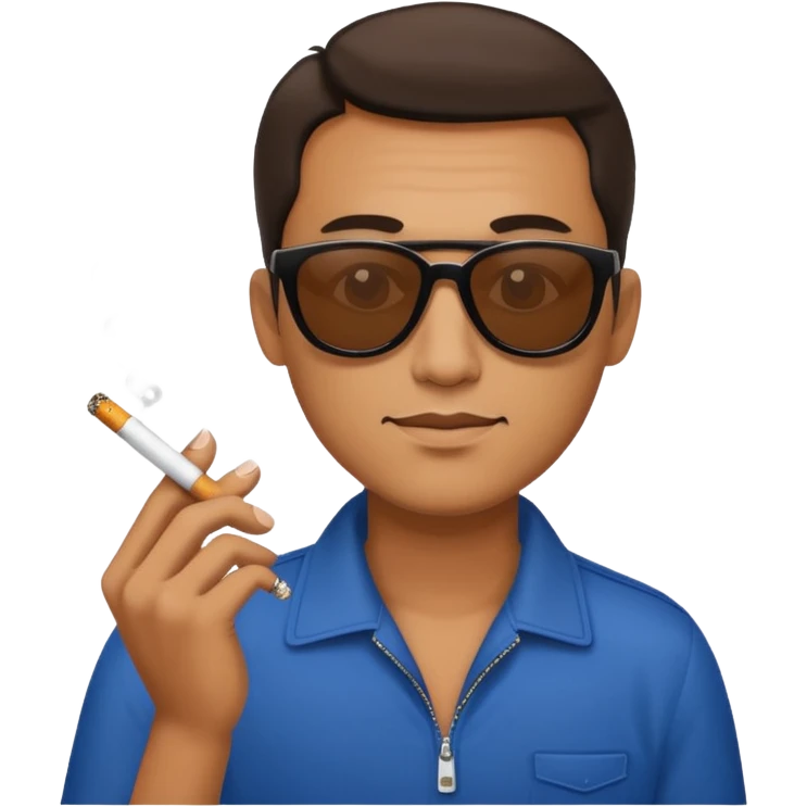 Guy with sunglasses and cigarette  emoji