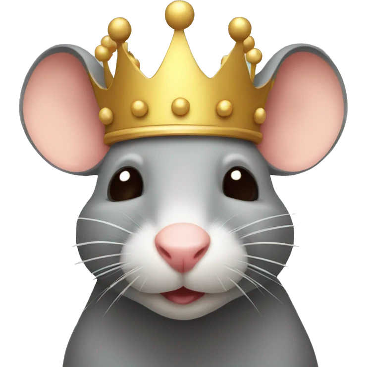 rat with crown emoji