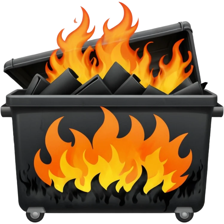 dumpster fire emoji
