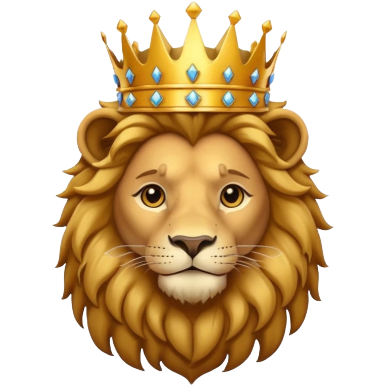 lion wearing crown  emoji