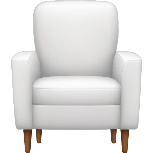White modern chair emoji