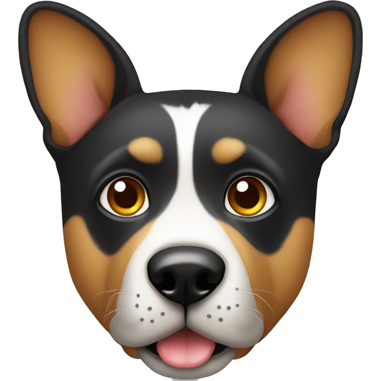 perro con anteojos saludando emoji