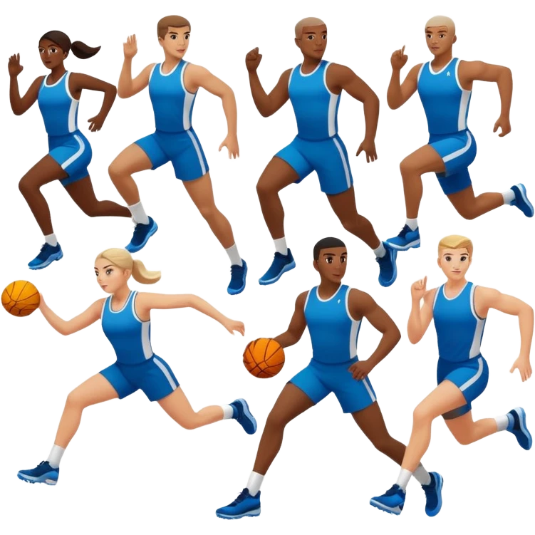 Number 7 Printed Athletes emoji