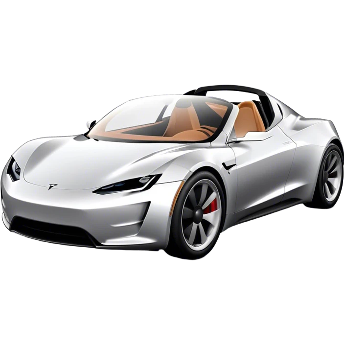 Tesla Roadster - Tesla (Model Year: 2020) (Iconic colour: Silver) emoji
